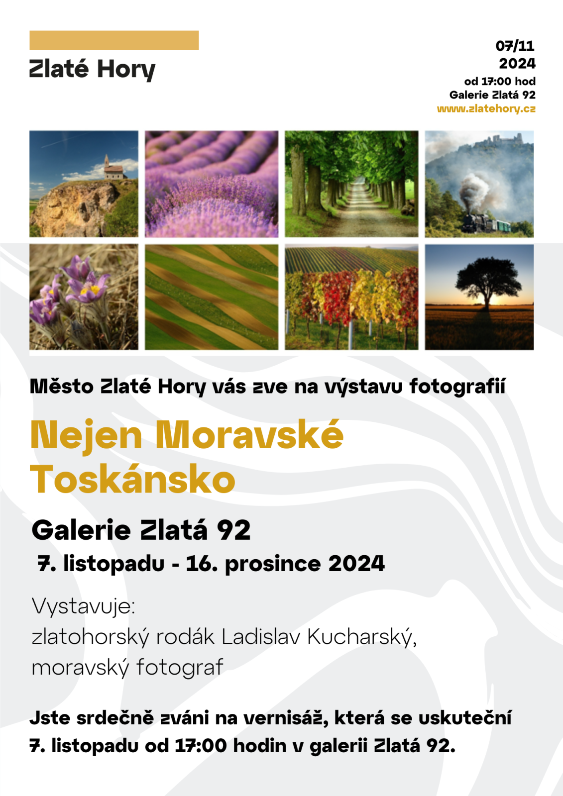 VÝSTAVA FOTOGRAFIÍ - NEJEN MORAVSKÉ TOSKÁNSKO