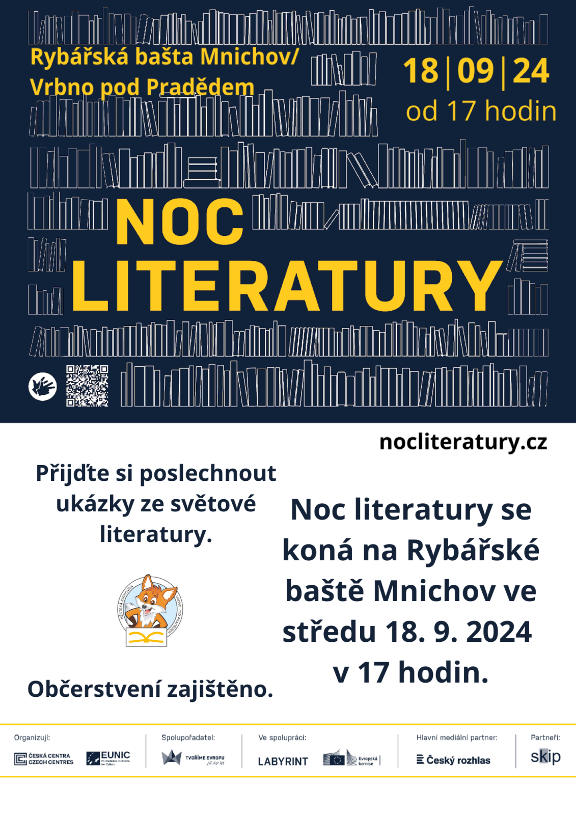 NOC LITERATURY 2024 ve Vrbně pod Pradědem