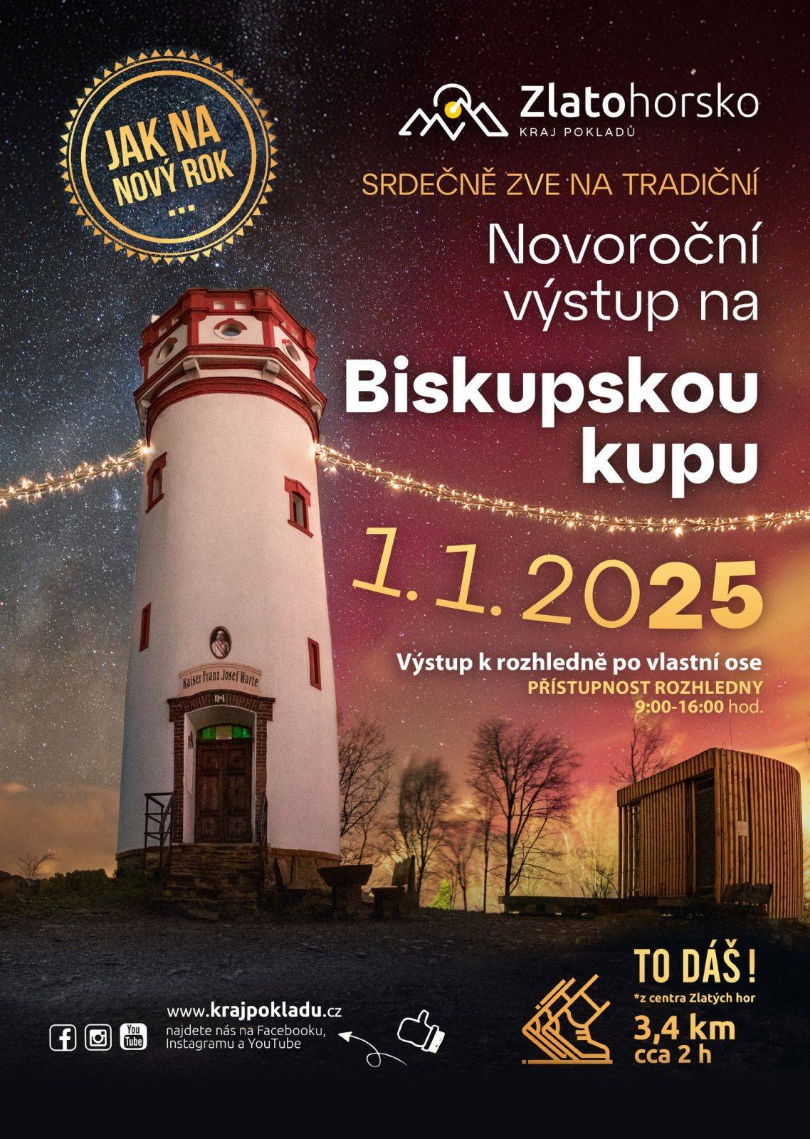 NOVOROČNÍ VÝSTUP NA BISKUPSKOU KUPU